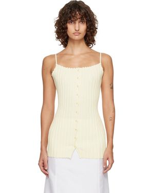 LE17SEPTEMBRE Off- Millie Knit Sleeveless Top - Black