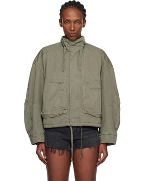 Alexander Wang Khaki Articulated Cargo Jacket - Grey