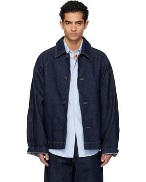 Dries Van Noten Heavyweight Denim Jacket - Blue