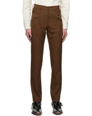 JUNTAE KIM Ssense Exclusive Trousers - Brown