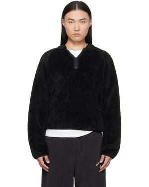 MM6 by Maison Margiela Teddy Fleece Sweatshirt - Black
