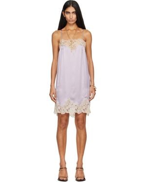 Chloé Thin-Strap Minidress - Purple