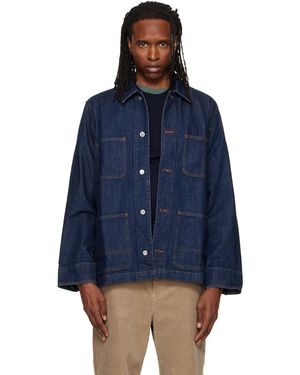 A.P.C. Blouson Perec Bleu En Denim