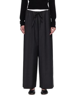 TOTEME Drawstring Dinner Trousers - Black