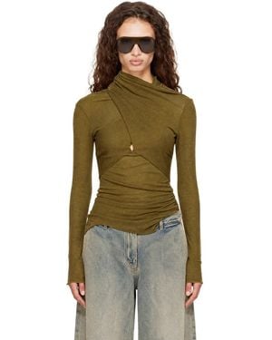 Entire studios Khaki Gres Top - Green