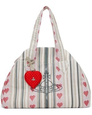Vivienne Westwood ベージュ ラージ Archive Yasmine ハンドバッグ - レッド