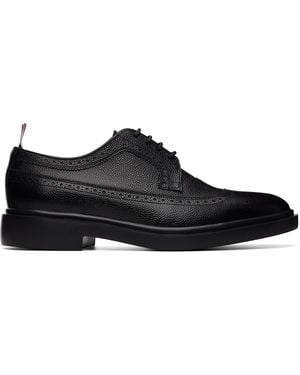 Thom Browne Pebble Grain Longwing Brogues - Black