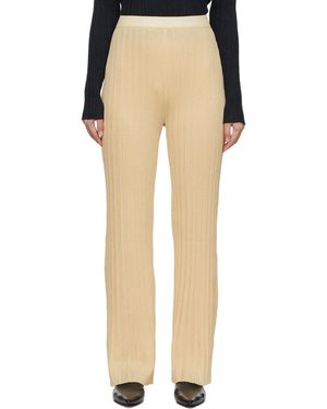 DRAE Pantalon Jaune À Fils Métalliques - Neutre