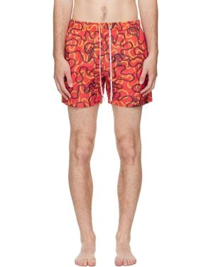 Vivienne Westwood Surf Boxer Swim Shorts - Red