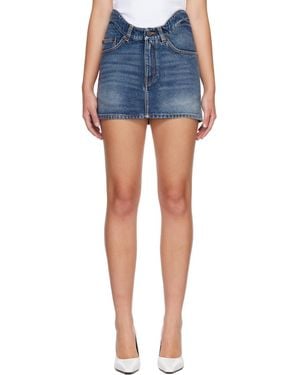 Jean Paul Gaultier 'The Jpg Denim' Miniskirt - Blue