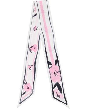 Marni Floral Print Silk Bandeau Scarf - Multicolour