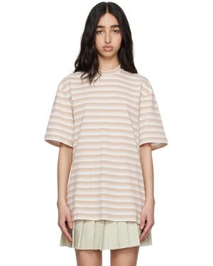 Rabanne ホワイト＆ブラック オーバーサイズ Tシャツ - マルチカラー