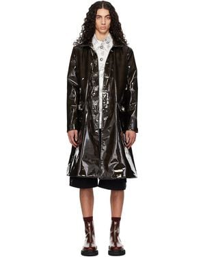 Chopova Lowena Squelchy Raincoat - Black