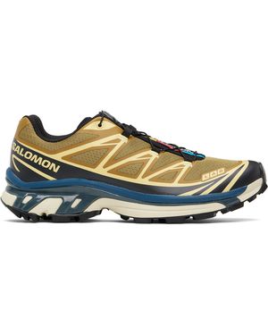 Salomon Baskets Xt-6 Kaki - Bleu