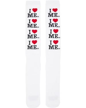 Ashley Williams 'I Heart Me' Socks - Black