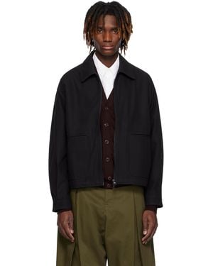 SAGE NATION Factor Smock Jacket in Black for Men | Lyst