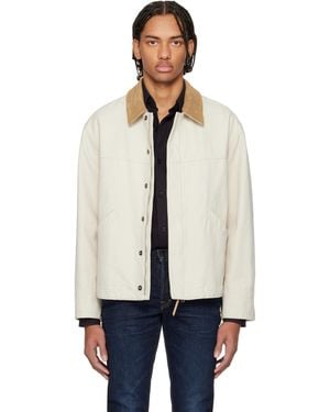 Tom Ford Tan Cotton Canvas Workwear Jacket - Black