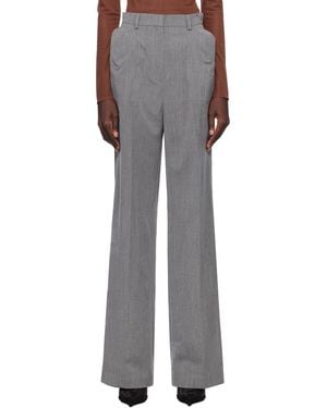 Pushbutton Shoulder Puff Pants - Black