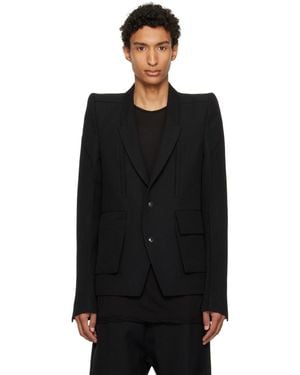 Rick Owens Tower Custom Larry Jacket - Black
