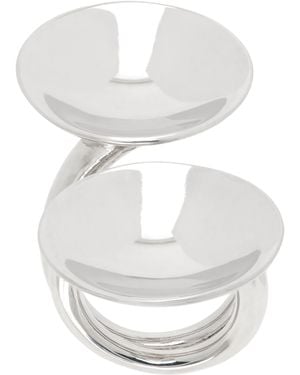 Hugo Kreit Double Eclipse Ring - White