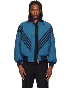 STEFAN COOKE Chevron Tanker Jacket - Blue