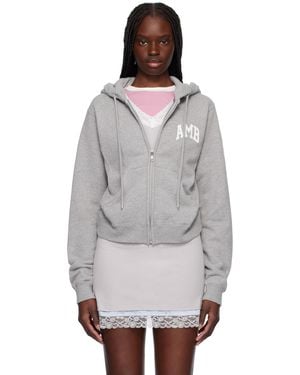 Ambush 'Amb' Graphic Zip-Up Hoodie - Black