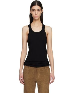 Tom Ford Fine Merino Rib Tank Top - Black
