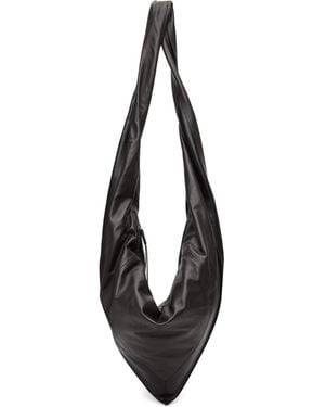 Lemaire Small Scarf Extended Handle Bag - Black