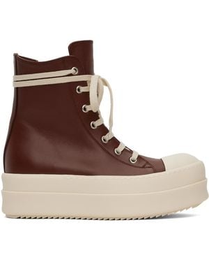 Rick Owens バーガンディ Mega Bumper スニーカー - ブラウン