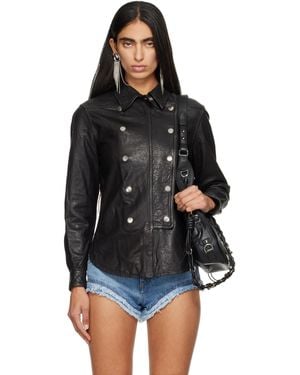 Isabel Marant Valdy Leather Jacket - Black
