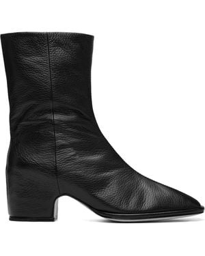 Lauren Manoogian Bottines Noires À Bout Carré Et À Semelle Arquée