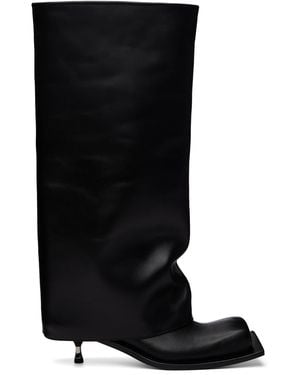 FIDAN NOVRUZOVA Iman Kitten Heel Tall Boots - Black