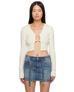 Heron Preston Off- Lanyard Clasp Cardigan - Blue