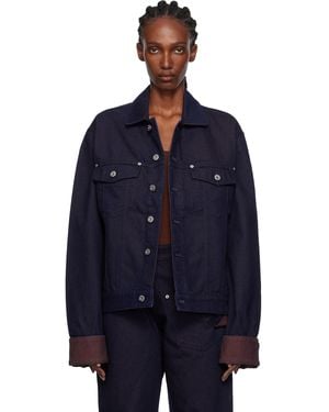 JW Anderson Turn Up Cuff Denim Jacket - Blue