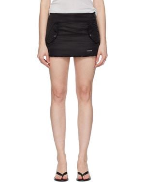 we11done Padded Miniskirt - Black
