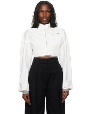 Jacquemus La Casa 'la Veste De-nîmes Cabrio' Denim Jacket - White