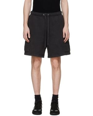 Skims Heavyweight Fleece Cargo Shorts - Black