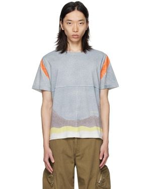 Eckhaus Latta Lapped T-Shirt - Blue