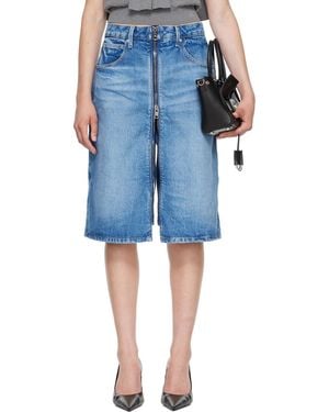 Alexander Wang Zip Front Midi Skort - Blue
