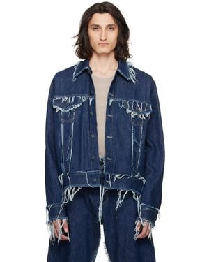 Bianca Saunders Lexxus 23 Denim Jacket - Blue