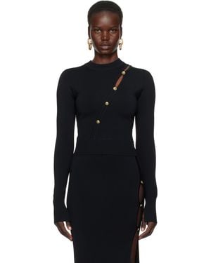 Versace Jeans Couture ブラック カットアウト セーター