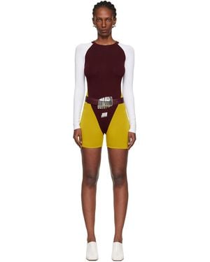 Jean Paul Gaultier Burgundy & 'The Tricolour Junior Gaultier' Romper - Black