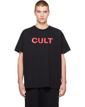MATIERES FECALES 'Cult' T-Shirt - Black