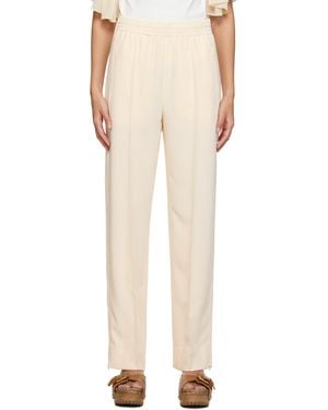 See By Chloé Off-white City Fluid Pants - Natural