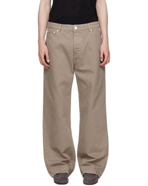 Ami Paris Cotton Large Fit Jeans - Multicolour