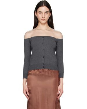 MM6 by Maison Margiela Knit Cardigan - Grey