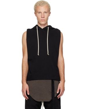 Rick Owens Tower Tunic Hoodie - Black