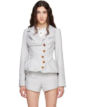 Vivienne Westwood Drunken Tailored Blazer - Gray