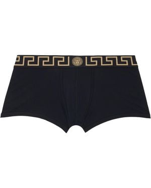Versace Three-Pack Cotton-Jersey Boxer Briefs - Black