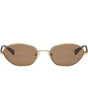 Le Specs Lunettes De Soleil Le Bebe Dorées - Marron